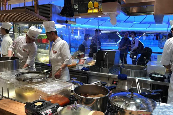 成都牧兰西北菜餐饮店粉色视频免费网站设备图片